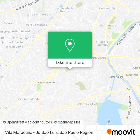 Vila Maracanã - Jd São Luis map