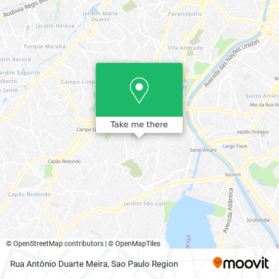 Rua Antônio Duarte Meira map