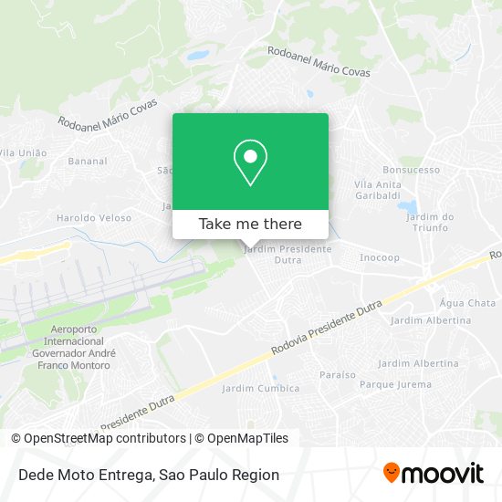 Dede Moto Entrega map