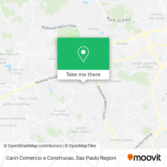 Cariri Comercio e Construcao map