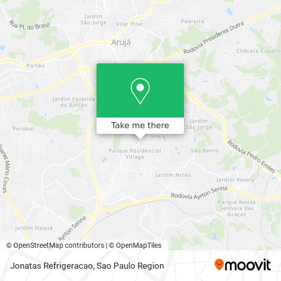 Mapa Jonatas Refrigeracao