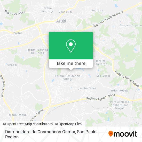 Mapa Distribuidora de Cosmeticos Osmar