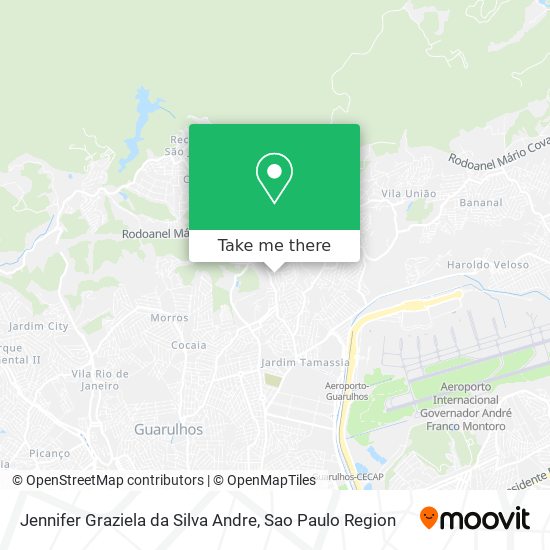 Jennifer Graziela da Silva Andre map