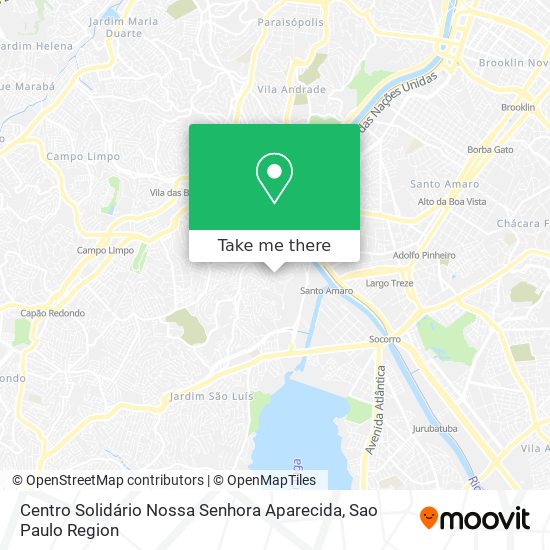 Mapa Centro Solidário Nossa Senhora Aparecida