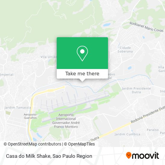 Mapa Casa do Milk Shake