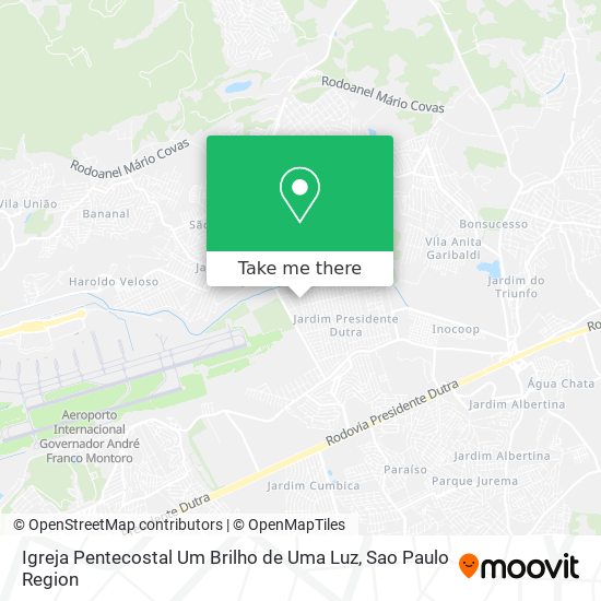 Mapa Igreja Pentecostal Um Brilho de Uma Luz