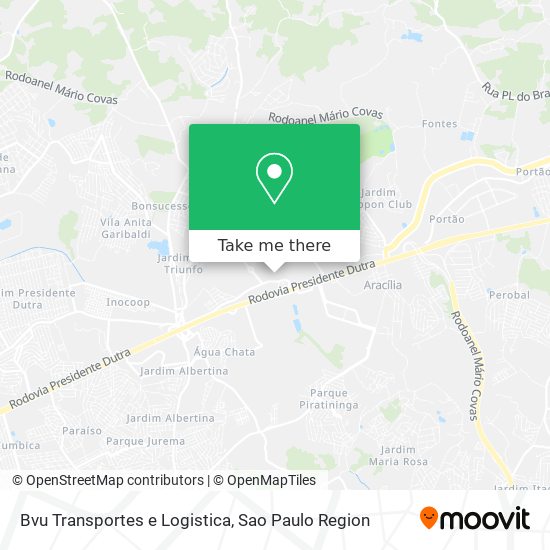 Bvu Transportes e Logistica map