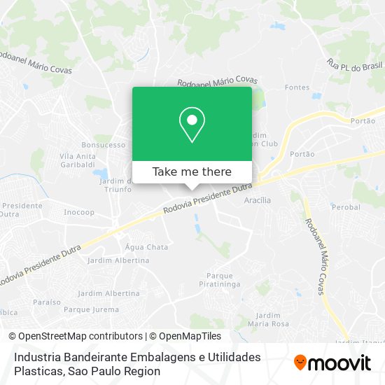 Industria Bandeirante Embalagens e Utilidades Plasticas map