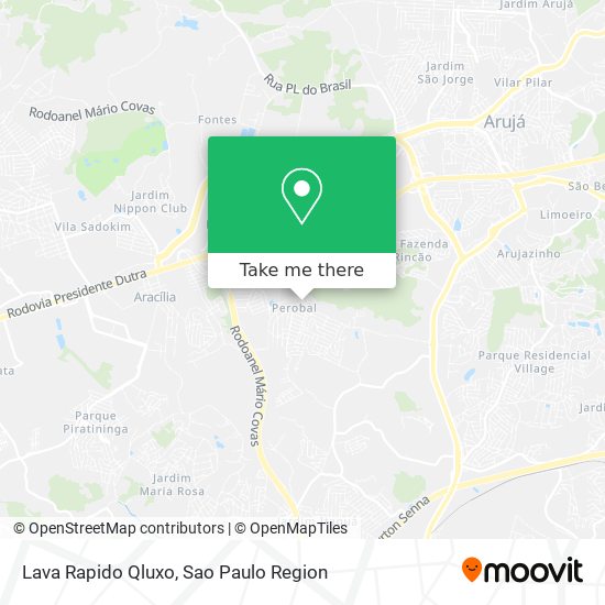 Lava Rapido Qluxo map