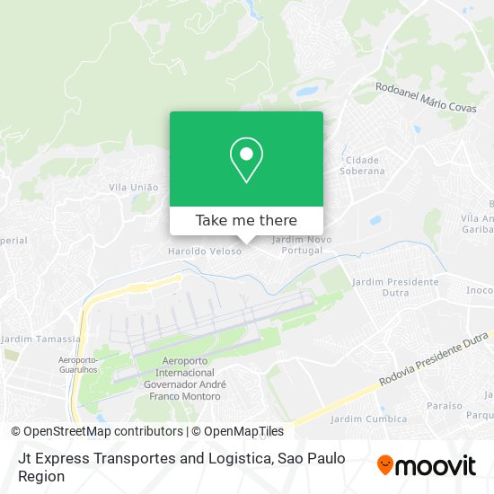 Jt Express Transportes and Logistica map