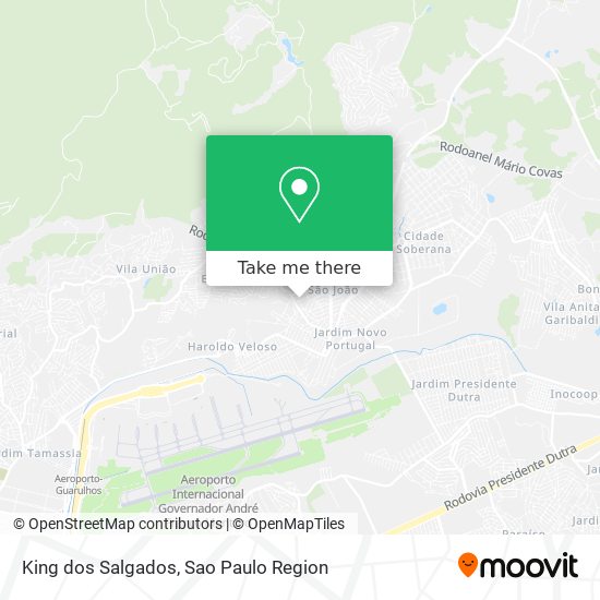 King dos Salgados map