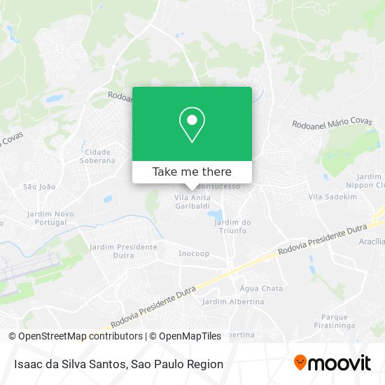 Isaac da Silva Santos map