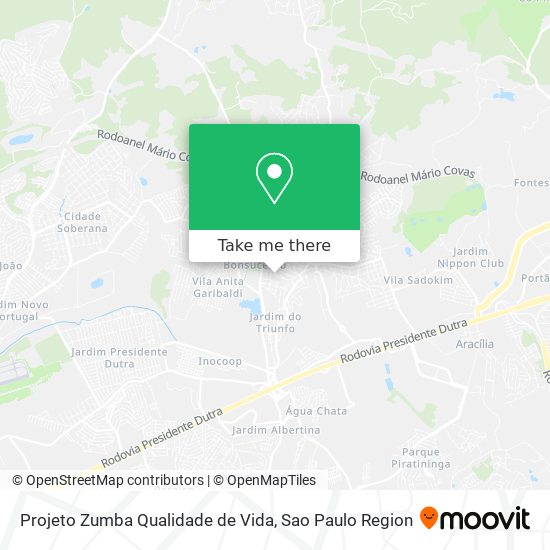 Projeto Zumba Qualidade de Vida map