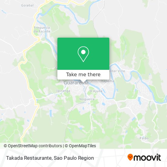 Takada Restaurante map