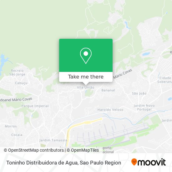 Toninho Distribuidora de Agua map