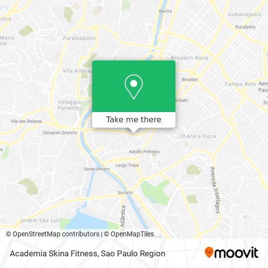 Mapa Academia Skina Fitness