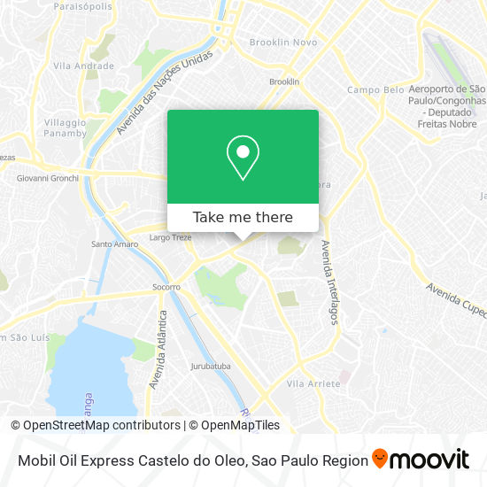 Mobil Oil Express Castelo do Oleo map