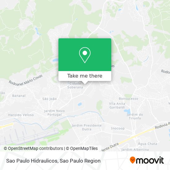 Mapa Sao Paulo Hidraulicos