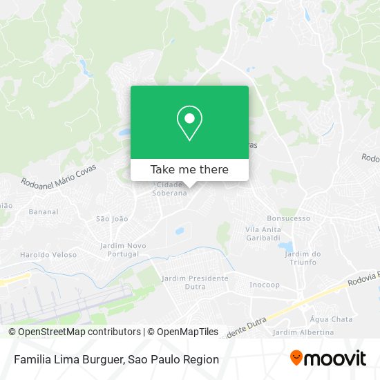 Familia Lima Burguer map