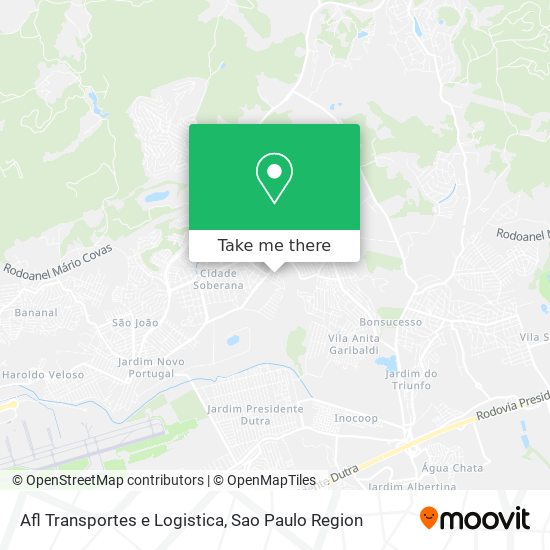 Mapa Afl Transportes e Logistica