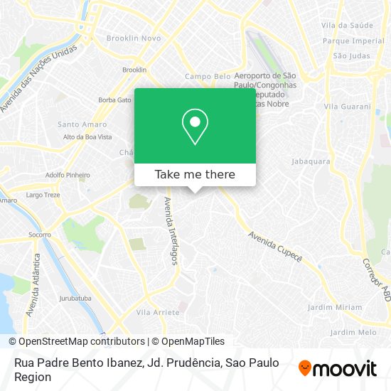 Rua Padre Bento Ibanez, Jd. Prudência map