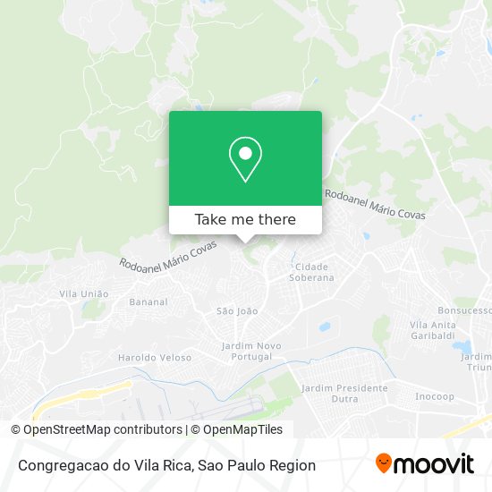 Mapa Congregacao do Vila Rica