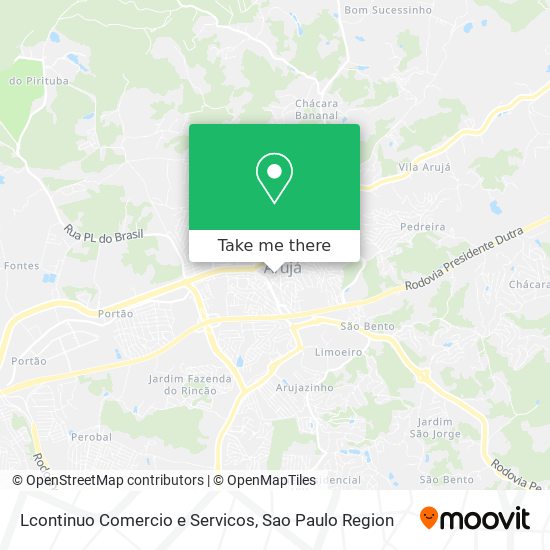 Mapa Lcontinuo Comercio e Servicos