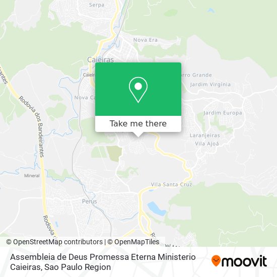 Mapa Assembleia de Deus Promessa Eterna Ministerio Caieiras