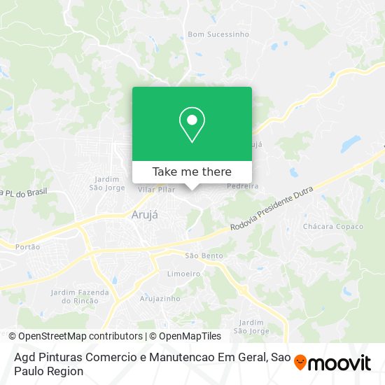 Agd Pinturas Comercio e Manutencao Em Geral map