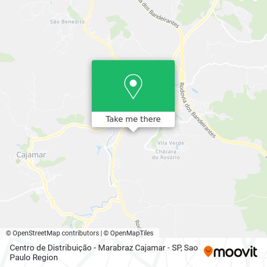 Mapa Centro de Distribuição - Marabraz Cajamar - SP