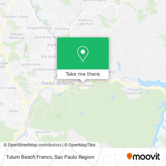 Tulum Beach Franco map