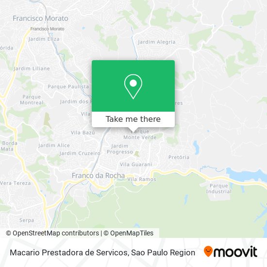 Mapa Macario Prestadora de Servicos