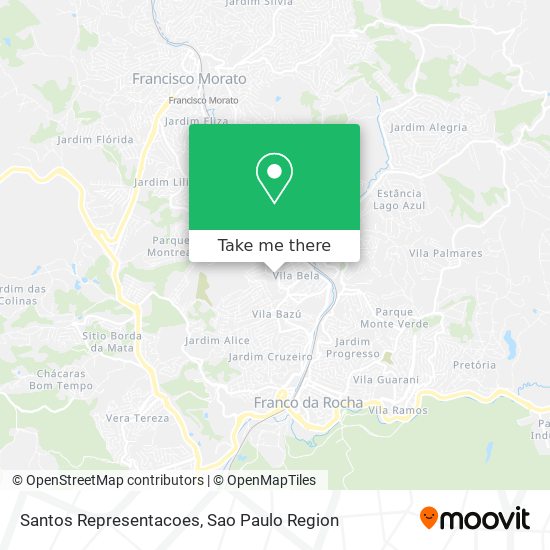 Santos Representacoes map