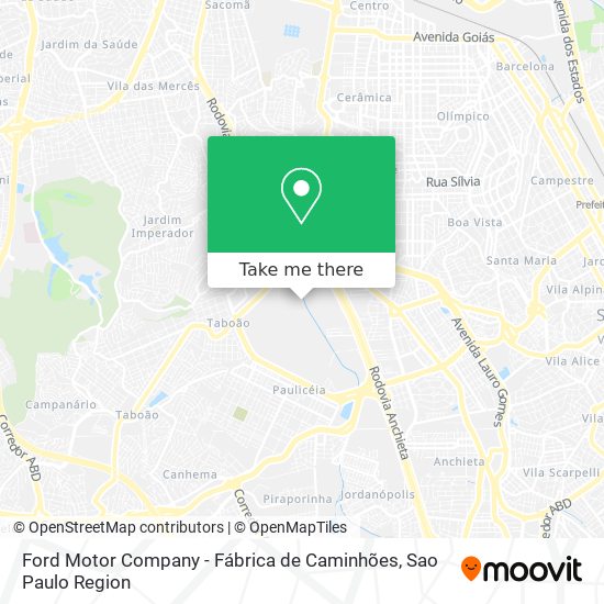 Ford Motor Company - Fábrica de Caminhões map