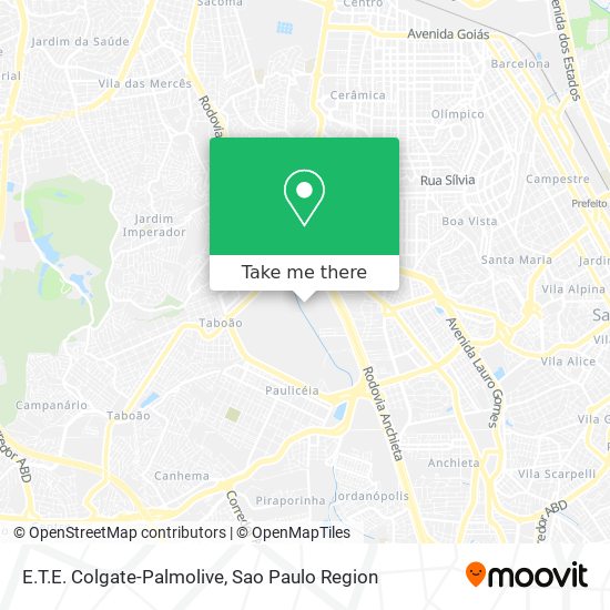 E.T.E. Colgate-Palmolive map