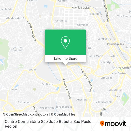 Mapa Centro Comunitário São João Batista