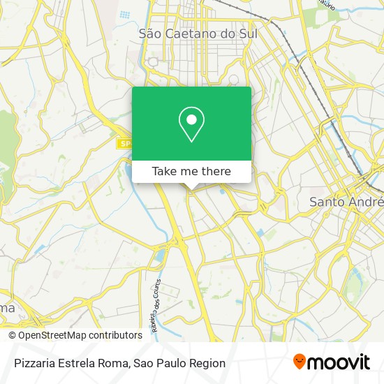 Pizzaria Estrela Roma map