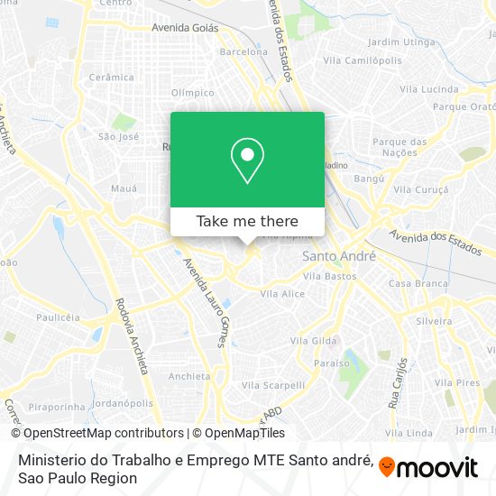 Mapa Ministerio do Trabalho e Emprego MTE Santo andré