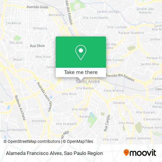 Alameda Francisco Alves map