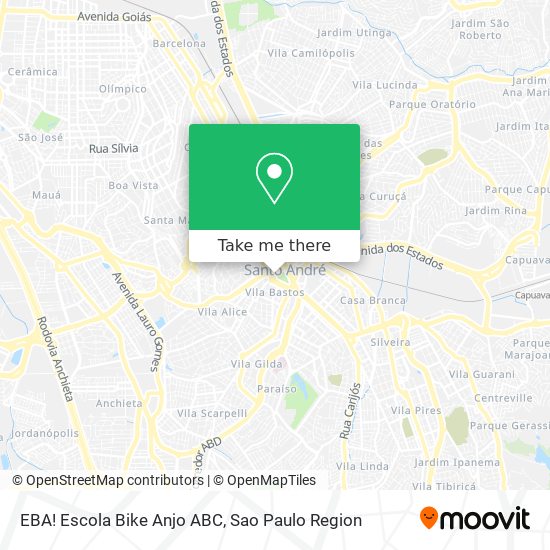 Mapa EBA! Escola Bike Anjo ABC