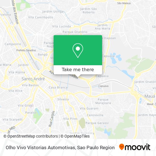 Mapa Olho Vivo Vistorias Automotivas