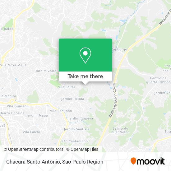 Chácara Santo Antônio map