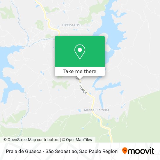 Praia de Guaeca - São Sebastiao map