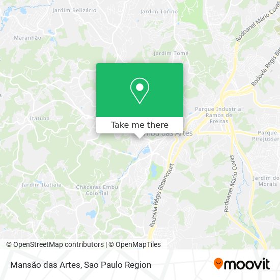 Mansão das Artes map