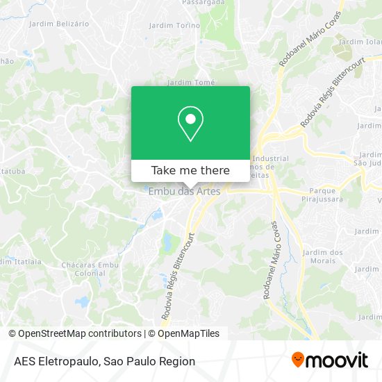 AES Eletropaulo map