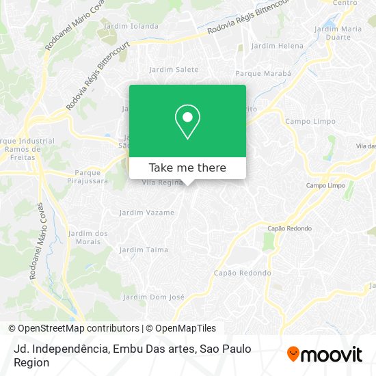 Mapa Jd. Independência, Embu Das artes