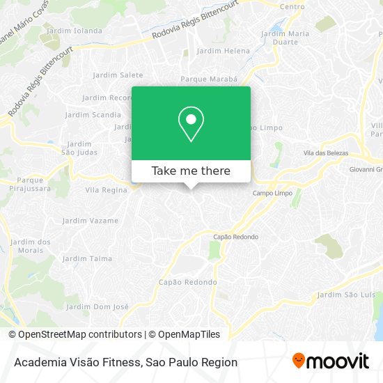 Mapa Academia Visão Fitness