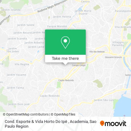 Cond. Esporte & Vida Horto Do Ipê , Academia map