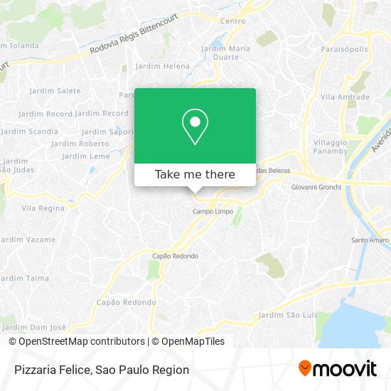 Pizzaria Felice map