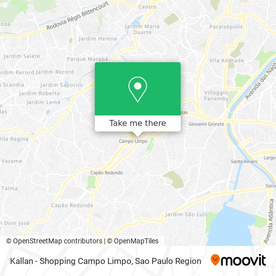 Mapa Kallan - Shopping Campo Limpo